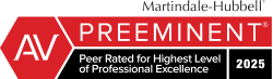 AV PREEMINENT PEER RATED ATTORNEY